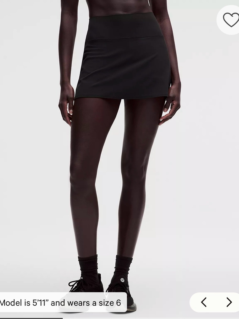 lululemon athletica Black Skirt